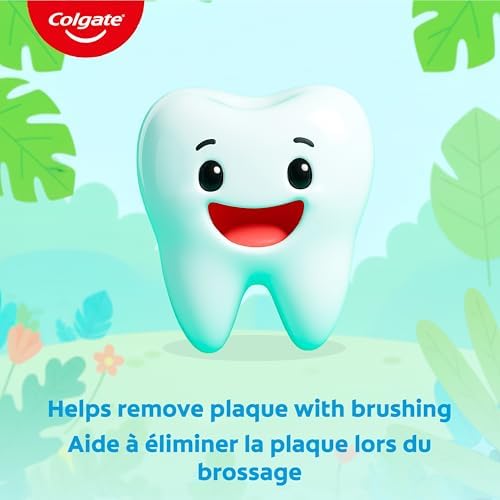 Colgate My First Infant and Toddler Training Toothpaste, Fluoride Free Baby Toothpaste, Ages 0-24 Months, Safe If Swallowed, Gently Cleans and Removes Plaque with Brushing, Mild Fruit Flavour, 40 mL — view 7