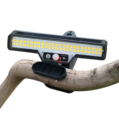 Luces solares al aire libre con clip para solucionar la falta de luz en garaje y camping