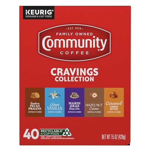 Image of Community Coffee Cravings Collection Variety Pack, 40 ct K-Cup Pods (Pack of 1)