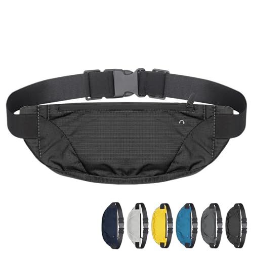TYVAYAGE【体にフィットする超薄型】 ランニングベルト 隠せる セキュリティポーチ 伸縮素材 鍵 カード スマホ収納 貴重品入れ 旅行 アウトドア用 男女兼用