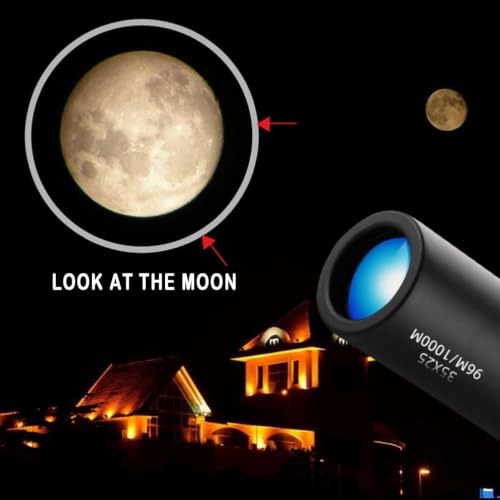 Mini Binoculars, 3x1 Inch 0.2 LB Waterproof Phone Holder High Power Compact Light Binoculars for Adults,Portable Pocket Small Telescope for Bird Watching Hunting Camping Concerts Travel，Black - image 6