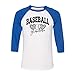 TeesAndTankYou Arch Baseball Grandma Three-Quarter Raglan Sleeve Baseball Shirt Unisex Medium White/Royal