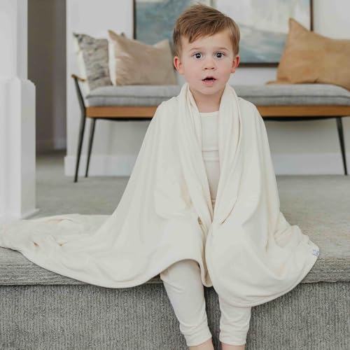 Image of Copper Pearl Jumbo 3-Layer Baby Blanket: Soft Baby Quilts for Boys and Girls | Breathable, Cozy, Toddler Blanket | Baby Quilt for Newborns | 46x46 Premium Polyester /Rayon | Butter