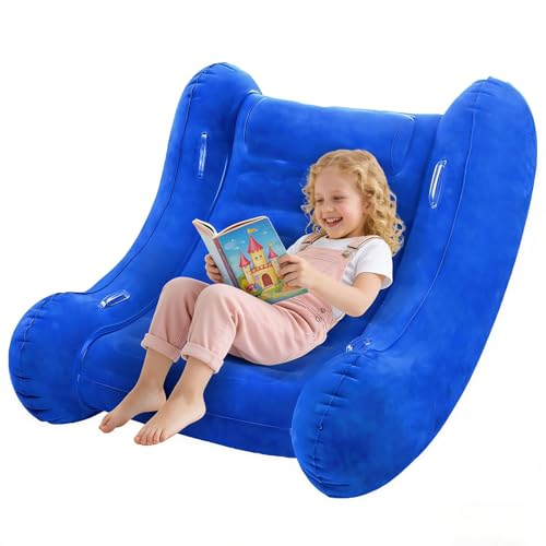 SZSMART Fauteuil à bascule sensoriel pour enfants (bleu)