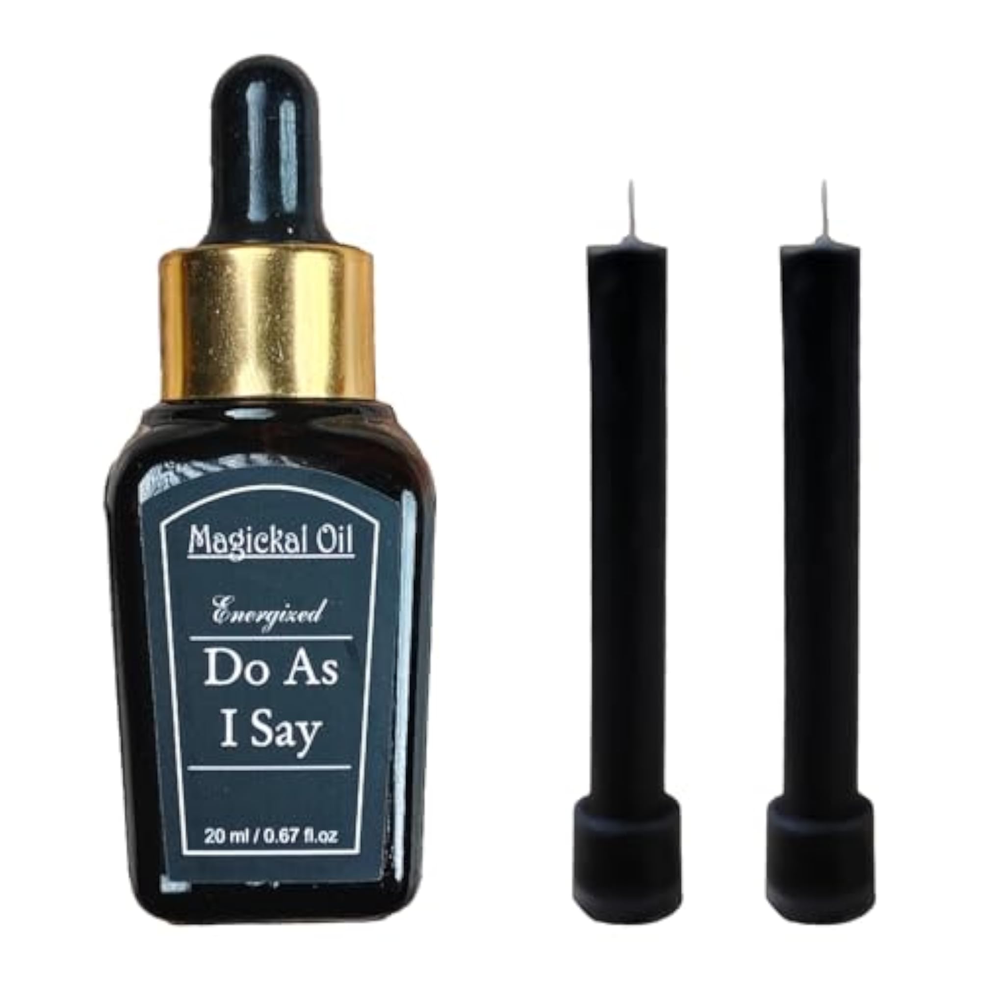 Do As I Say Blend with 2 Taper Candles for Command and Influence