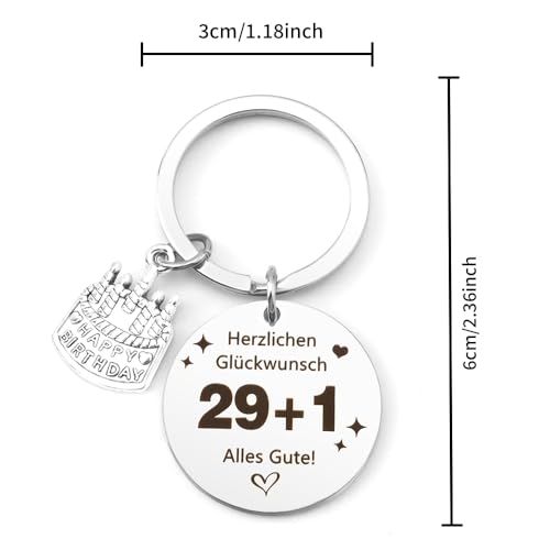 Geschenke Zum 30 Geburtstag Mann,Geschenk 30. Geburtstag Frau 3 Schlüsselanhänger,Geschenke Für Frauen 30 Jahre,Geschenk Zum 30 Geburtstag Frau,Geburtstagsgeschenk