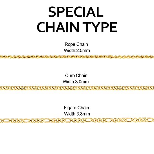 Jecivila Personalized Number Necklace 18K Gold Plate Custom Name Sports Jewelry Football Baseball Basketball Number Necklace For Men Boys Athletes(16’’-24’’) #TOP3