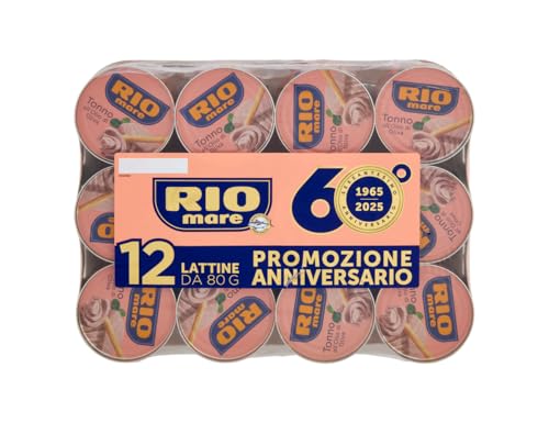 Rio Mare Thunfisch in Olivenöl zarte Stücke reich an Protein Familienpackung 48x80g+Fresco Italian Gourmet Polpa+FSC zer