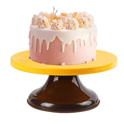 Tengotaje de decoración de pasteles, soporte de pastel giratorio,Base de servicio y presentación | Suministros de decoración de pasteles de 10 pulgadas para exhibición de postres de cupcake en fiestas