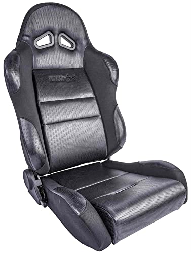 ProCar by Scat 80-1605-61R Sportsman Black Vinyl/Velour Right Racing Seat