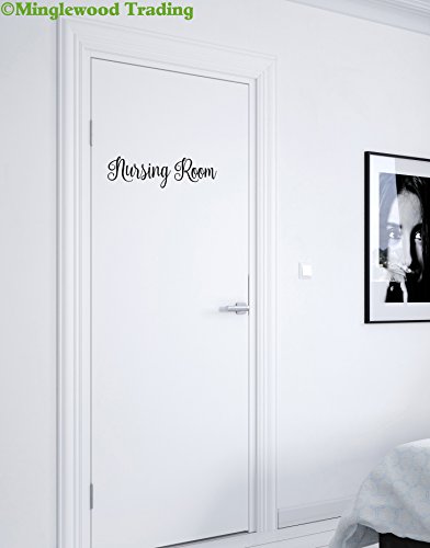 Vinilo adhesivo negro Nursing Room 30.48x8.89 cm miniatura 3