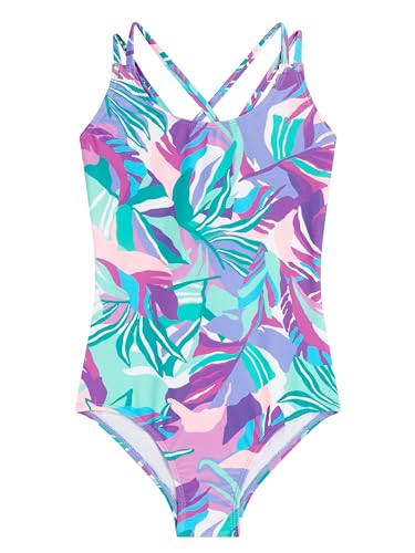 Image of Kanu Surf Girls' Reese UPF 50 Beach Sport Criss-Cross One Piece Swimsuit