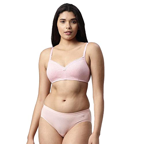 Image of Enamor Non-Wired Racerback Strap Lightly Padded Womens T-Shirt Bra (Orchid, 32B)