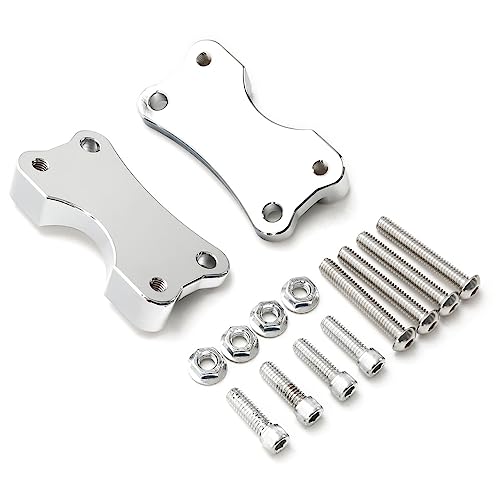 Yazyu Front Quarter Panel Risers Spacer Mount For Harley Davidson Up -(Chrome) -(Aluminum) YZY0259