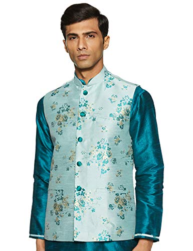 Image of Sanwara Men's Achkan Kurta Pyjama with Waist Coat S0319 031