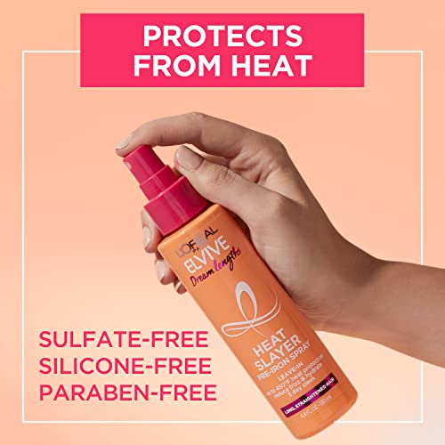 L’Oréal Paris 071249629024 L'Oreal Paris Elvive Dream Lengths Heat Slayer Pre-Iron Spray Leave-In thumb #3