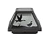 Moonrays 91182 Solar Powered White LED Northwoods Glass Silhouette Post Cap,Black