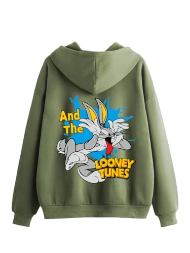 Image of TAGAS Printed Hoodie for Womens | | Casual Zip Front Hoodie, Winterwear for Girls & Woman