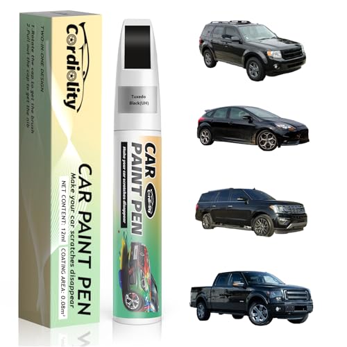 Image of Car Touch Up Paint Tuxedo Black(UH) for Ford, Color Accurate Car Scratch Repair Remover Pen Fix Auto Paint Chips and Nicks