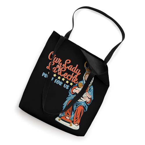 Bolso tote católico para nuevas mamás con la Virgen de La Leche miniatura 2