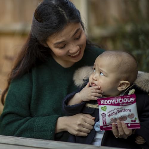 Kiddylicious Raspberry & Beetroot Melty Buttons, 6 g