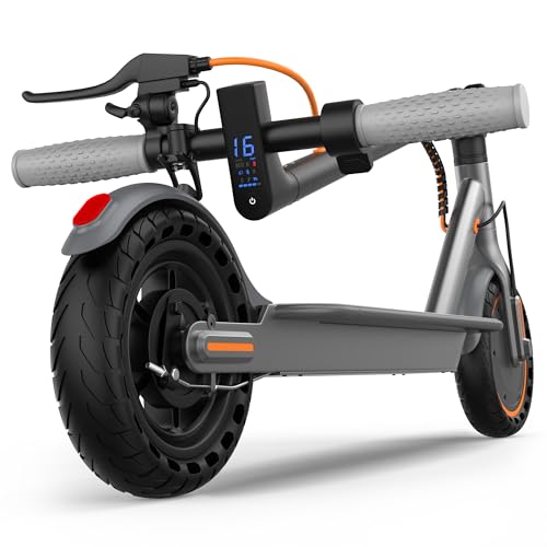 Image of NAVIC Adult Electric Scooter, Folding E Scooter with 350W /500W /750W Powerful Motor, 8.5 inch /10 inch /14'' Solid Tires, 22 /19 /16Mph, 19-31 Miles Max Range, Commuting Scooters with Dual Brakes System, APP