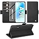 Handyhülle für Samsung Galaxy A50 Hülle mit Schutzfolie, Standfunktion Kartenfach Wallet Premium Leder Schutzhülle A50/A30S Flip Case Cover Stoßfeste Klapphülle A50/A30S 6,4 Zoll (Schwarz)