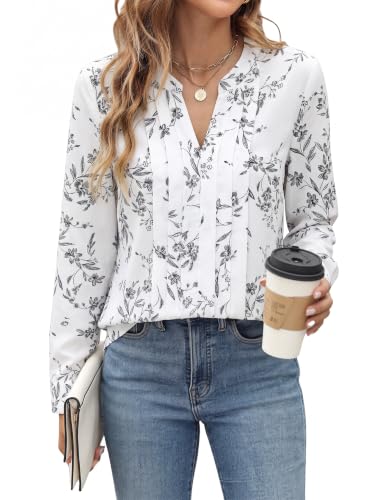 Image of Blooming Jelly Women's Long Sleeve Blouses Dressy Casual Business Work Tops