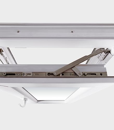 PVC-Fenster, praktisch, oszillierend, links, 500 x 600 cm, 1 Blatt mit Glas (Climalit Matte)