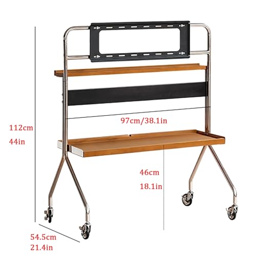 Soporte móvil para TV ajustable con ruedas miniatura 2