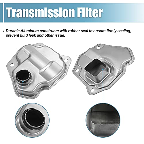 X AUTOHAUX 1 Set Transmission Filter Oil Pan Gasket Kit for Nissan Rogue NV200 Juke for Nissan Juke 2011-2017 31728-1XF02 31726-28X0A 31397-1XF0C Transmission Valve Pan Gasket Oil Strainer by X AUTOHAUX - Image 4