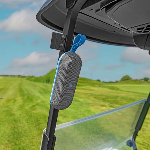 Image of Pin Point Golf Speaker with GPS, 40K+ Courses, IPX7 Waterproof, Blue