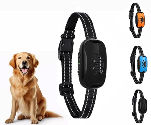無駄吠え防止首輪 猫 犬吠え防止グッズ 無駄吠え防止器具 充電式 防水 犬 振動 首輪小型犬/中型犬/大型犬用 7段階調節 超音波 自動振動 訓練用 むだぼえ防止グッズ 静電ショック 犬 しつけ チワワ バークコントローラー 犬 犬吠え防止グッズ電気 全犬