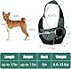 Hundetragetasche, Hundetrage für Haustiere, Tragetuch Hund Haustier für Welpen, Tragetuch Hund Katzen Verstellbar, Kleine Hunde und Katzen im Freien und Ausflüge (schwarz-01)