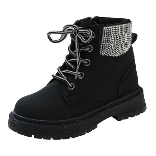 Kids Girls Ankle Bootie Chunky Low Block Heel Short Dress Booties Square Toe Cowgirl Boots Walking Riding Boots4