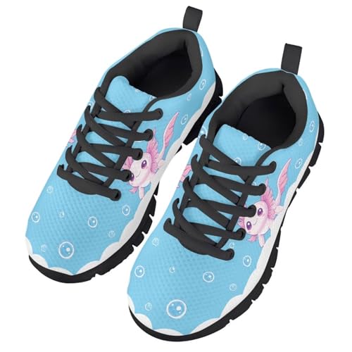 Yzaoxia Kids Running Sneakers Tennis Shoes for Girls Walking Shoes Mesh Lace Up Footwear for School Gym Outdoor Size 11-Size 52