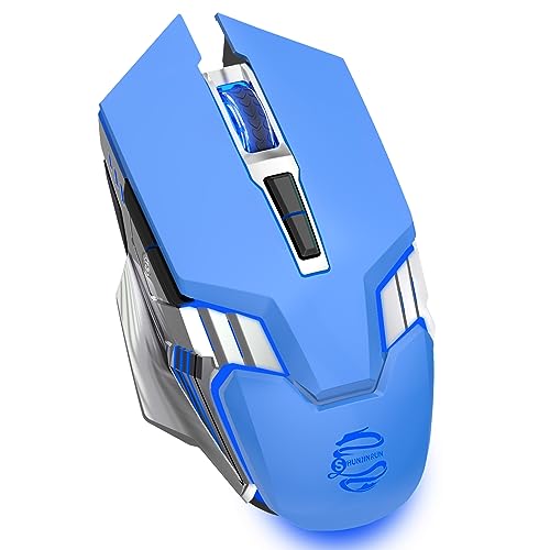 Souris sans fil silencieuse bleue élimine les bruits de clic pour iPad et Mac