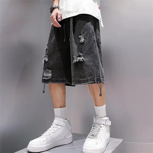 Shorts Vaqueros Vintage Rasgados para Hombre miniatura 3
