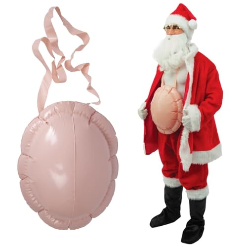P'tit Clown - 24153 - Faux Ventre Gonflable - Accessoire Déguisement Père Noël, Santa - Idéal pour Noël, Christmas, Xmas, Carnaval, Fête Costumée,...