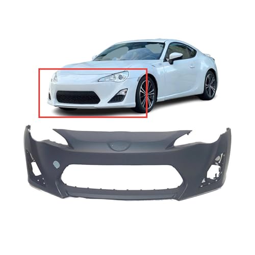 Image of FitParts Compatible with Scion FR-S 2013-2016 Front Bumper Cover | Primed, With Fog Light Holes, Without Parking Sensor Holes, Coupe, Ready to Paint, OEM SU00301484, SC1000110