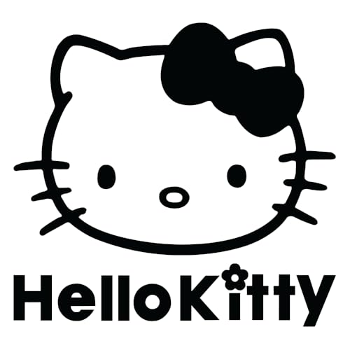 Sticker mural en vinyle pour filles et adolescents Motif chat Hello Kitty