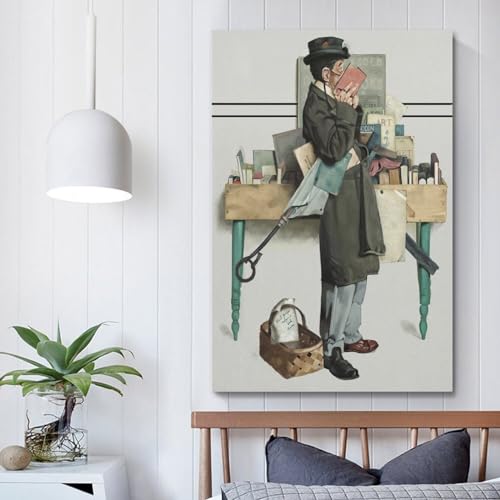 Décoration murale moderne Norman Rockwell poster toile 40x60