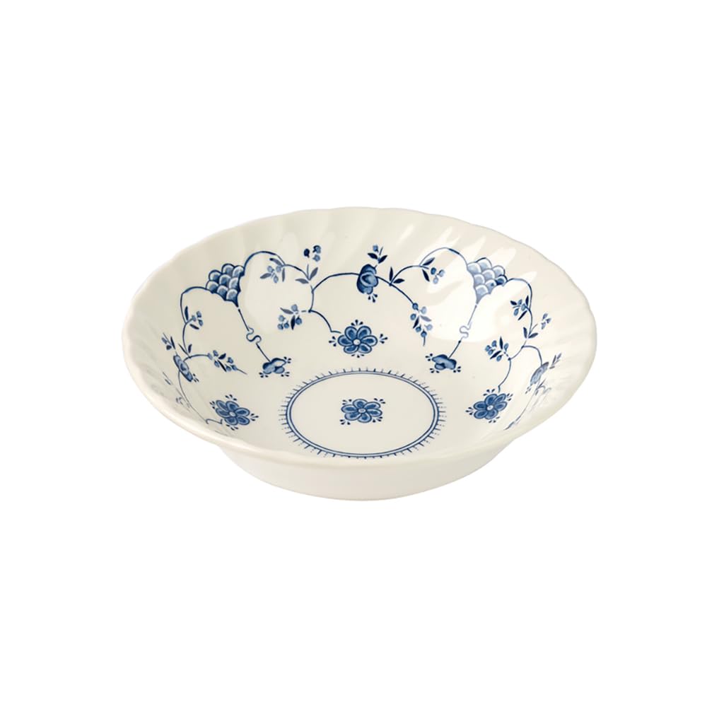 Queens By Churchill Finlandia Chelsea Scollop Bowl 22cm - Pack of 6, Blue