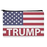 GRAPHICS & MORE President Trump American Flag Makeup Cosmetic Bag Organizer Pouch