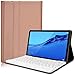 Price comparison product image KILISON Keyboard Case for Huawei MediaPad T5 10 Inch Tablet PU Huawei MediaPad T5 10.1 Stand SlimShell Case Cover With Magnetic Detachable Wireless Bluetooth Keyboard, Rose gold