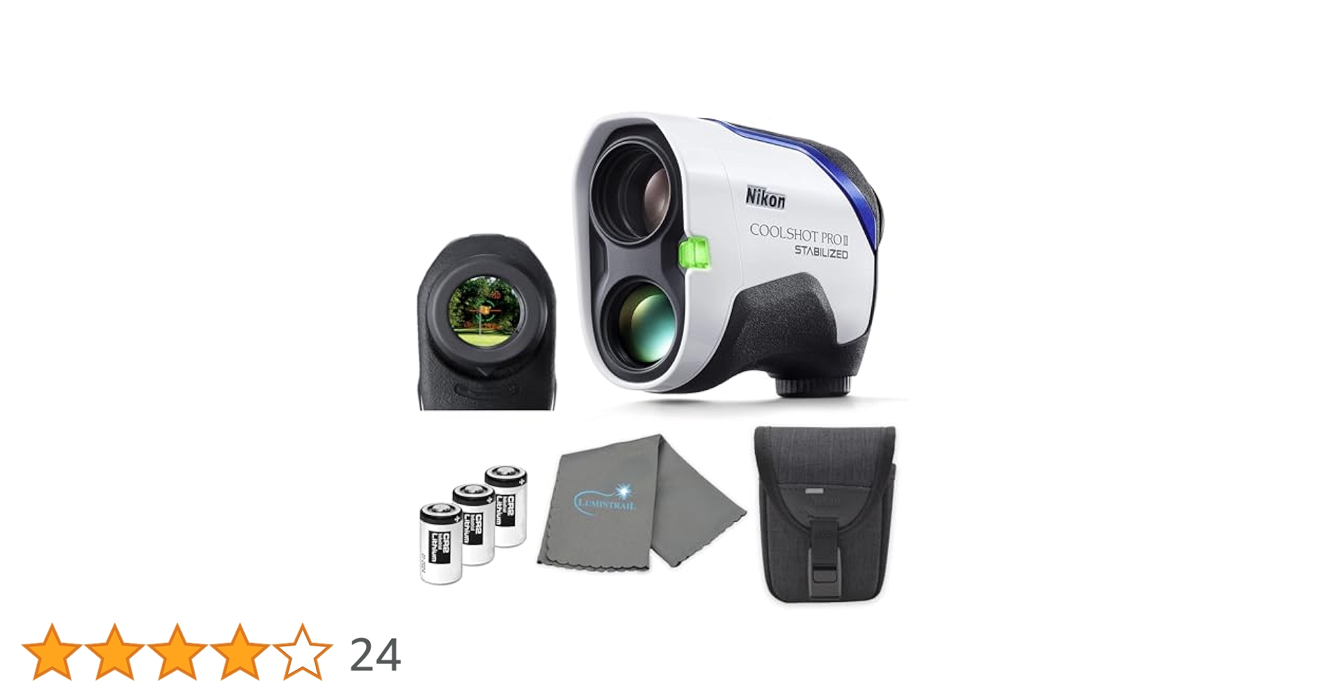Nikon COOL SHOT PROⅡ STABILIZED Nikon COOLSHOT PROII STABILIZED, White, Blue, Black : Amazon