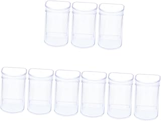 Didiseaon 9 Peças Caixa De Armazenamento Display Transparente Acrílico Vitrine Cloche Cúpula Figura De Ação Brinquedos Estatueta Vitrines Acrílico Cúpula Plástico Vitrine Modelo Casos Caixa