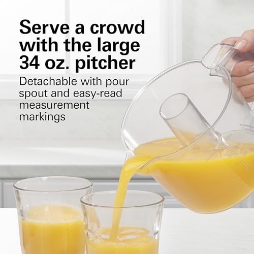Hamilton Beach Electric Citrus Juicer with Dual Cones & 34 oz. Pitcher — view 6