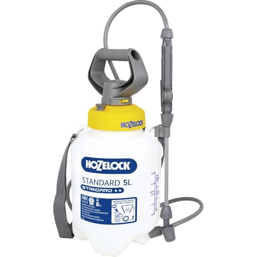 HOZELOCK - Pressure Sprayer Standard 5L : Versatile Easy-to-use Sprayer Ideal for Water-based Solutions (Insecticides Fungicides Weedkillers Fertilisers) 20cm Lance [4230 0000]