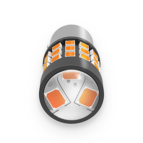 Alla Lighting 39-Smd High Power 2835 Chipsets Super Bright 7507 12496 Bau15S Py21W Amber Yellow Led Bulbs Lamps Replacement For Turn Signal Blinker Light #TOP7